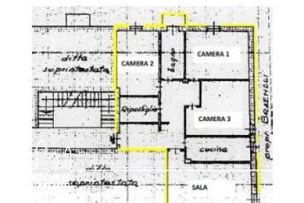 Quadrilocale in condominio d'epoca.